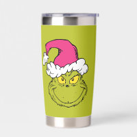 Grinch in Pink Santa Hat