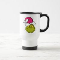 Grinch in Pink Santa Hat