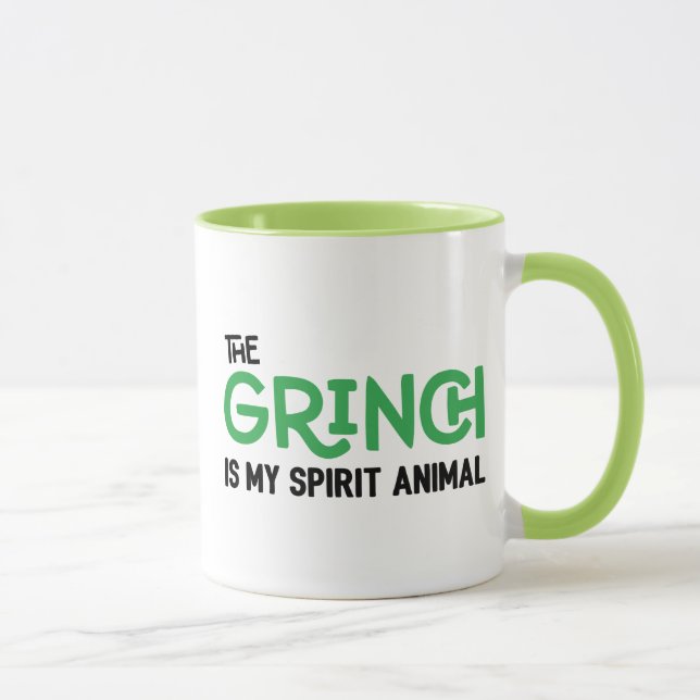 Grinch is my Spirit Animal Quote Mug (Right)