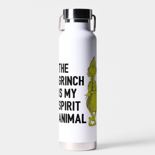 Grinch is my Spirit Animal Water Bottle