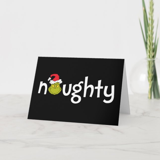Grinch is Naughty Card (Front)