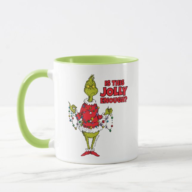 Grinch | "Is This Jolly Enough?" Mug (Left)