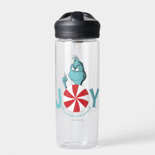 Grinch  Joy is Underrated Water Bottle