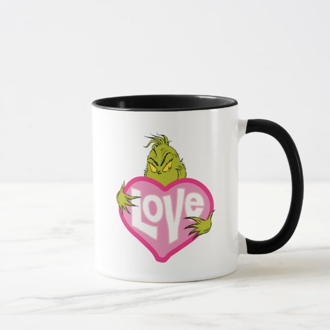 Grinch | Love Pink Heart Mug (Right)