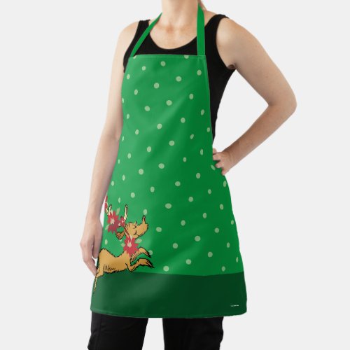 Grinch  Max Christmas Pointsettia Apron