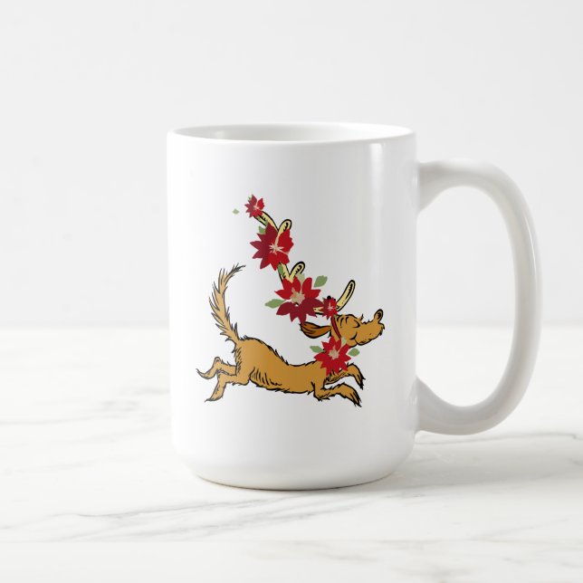 Grinch | Max Christmas Pointsettia Coffee Mug (Right)
