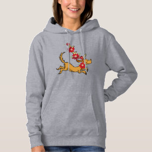 Grinch   Max Christmas Pointsettia Hoodie