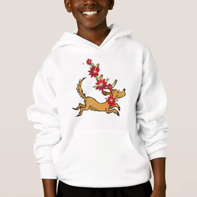 Grinch | Max Christmas Pointsettia Hoodie (Front)