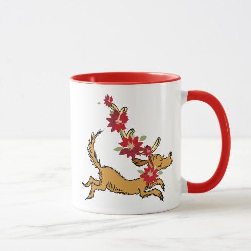 Grinch  Max Christmas Pointsettia Mug