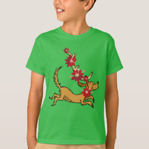 Grinch Max Christmas Pointsettia T-Shirt