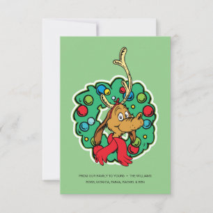 Grinch   Max Christmas Wreath Card