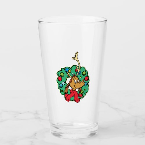 Grinch  Max Christmas Wreath Glass