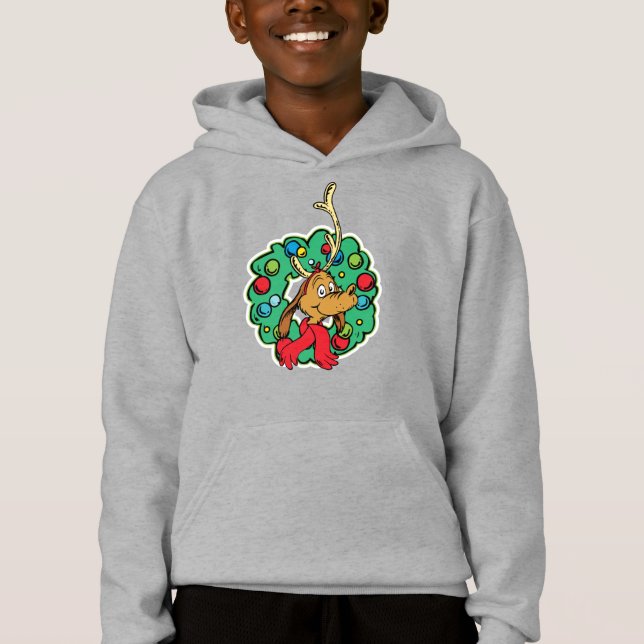 Grinch | Max Christmas Wreath Hoodie (Front)
