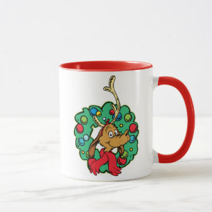 Grinch Max Christmas Wreath Mug