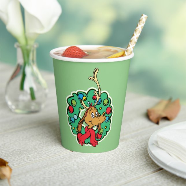 Grinch | Max Christmas Wreath Paper Cups (Insitu)