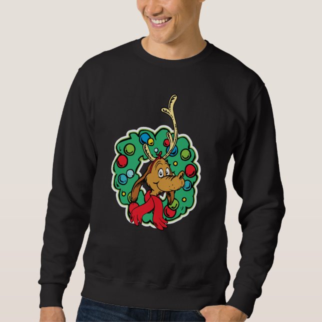 Grinch | Max Christmas Wreath Sweatshirt (Front)