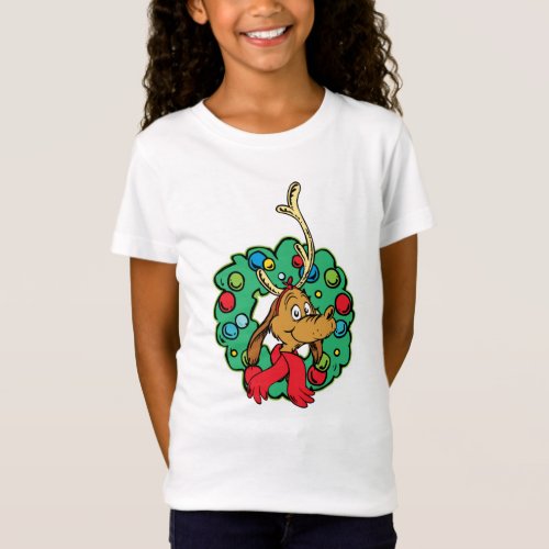 Grinch  Max Christmas Wreath T_Shirt