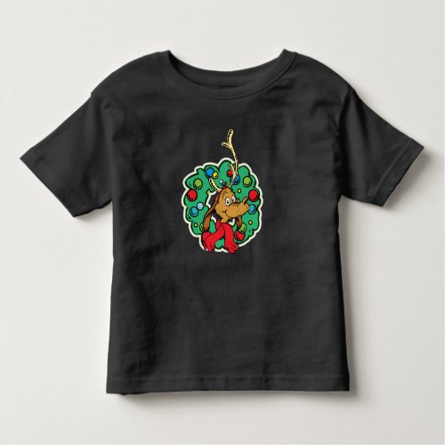 Grinch  Max Christmas Wreath Toddler T_shirt