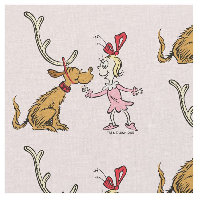 Grinch | Max & Cindy Lou Who Fabric (Close Up)