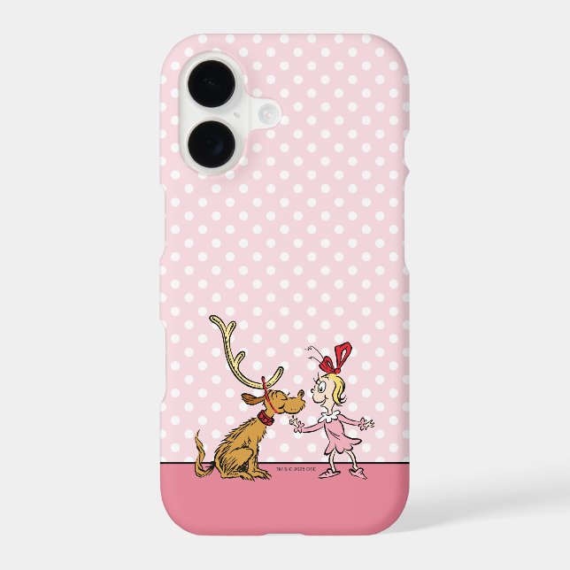 Grinch | Max & Cindy Lou Who iPhone Case (Back)