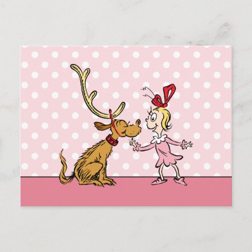 Grinch  Max  Cindy Lou Who Postcard