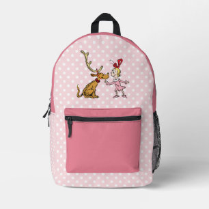 Grinch Max & Cindy Lou Who Printed Backpack