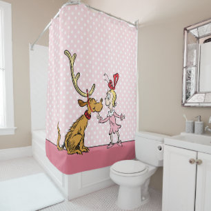 Grinch Max & Cindy Lou Who Shower Curtain