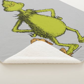 Grinch | Max & Grinch Stance Sherpa Blanket | Zazzle