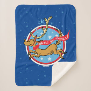 Grinch Max Merry Grinchmas! Sherpa Blanket
