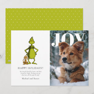 Grinch & Max Personalized Photo Holiday Card