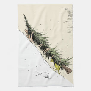 Grinch & Max Return the Christmas Tree Kitchen Towel