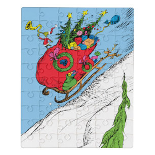 Grinch & Max Runaway Sleigh Jigsaw Puzzle