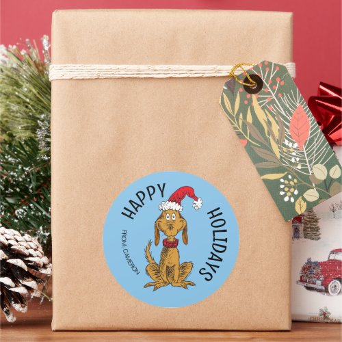 Grinch  Max Santa  Christmas Gift Tag