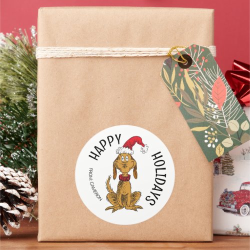 Grinch  Max Santa  Christmas Gift Tag