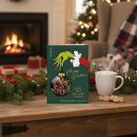 Grinch Merry Grinchmas Family Photo Christmas Foil Holiday Card<br><div class="desc">Celebrate the Holidays with Grinch this year! This green holiday card features the text "Merry Grinchmas" and the iconic Grinch hand. Personalize by adding your favorite family photo,  and names.</div>