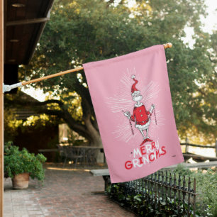 Grinch Merry Grinchmas House Flag