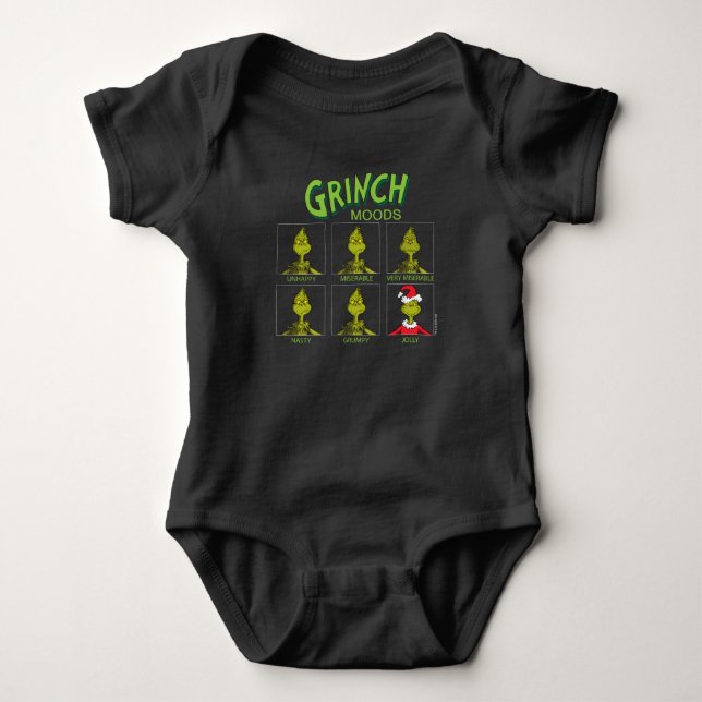 Grinch | Moods Chart Christmas Edition Baby Bodysuit (Front)