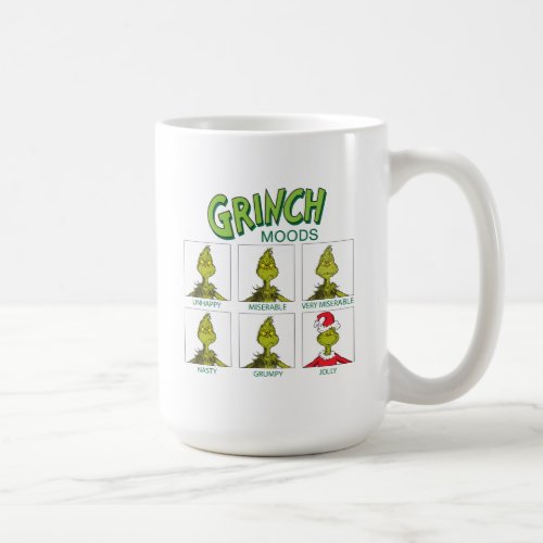 Grinch  Moods Chart Christmas Edition Coffee Mug