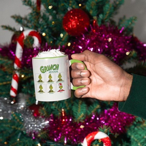 Grinch  Moods Chart Christmas Edition Mug