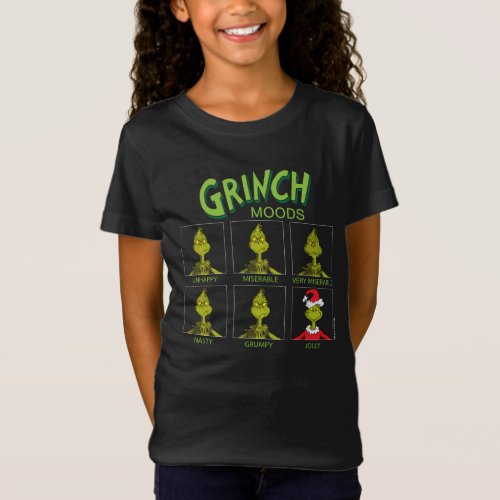 Grinch  Moods Chart Christmas Edition T_Shirt