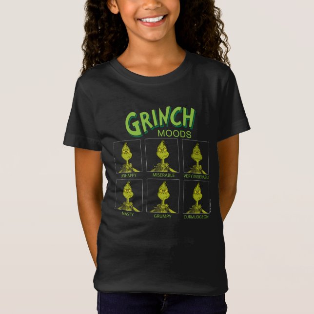 Grinch | Moods Chart T-Shirt (Front)