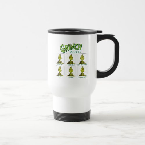 Grinch  Moods Chart Travel Mug
