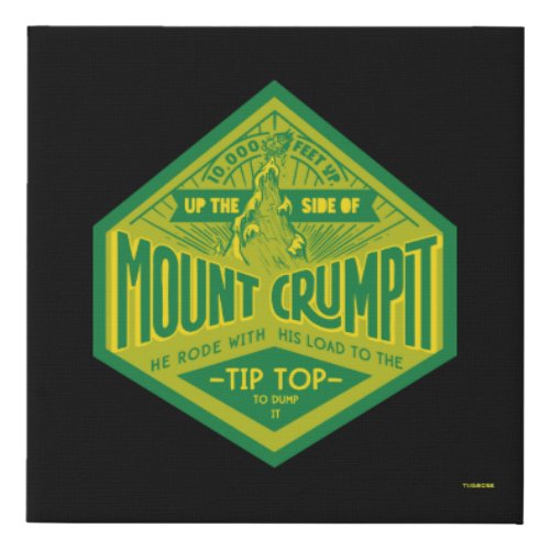 Grinch  Mount Crumpit Faux Canvas Print