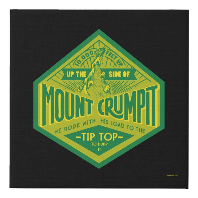 Grinch | Mount Crumpit Faux Canvas Print (Front)