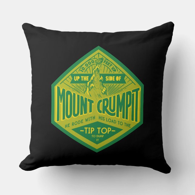 Grinch | Mount Crumpit Throw Pillow (Front)
