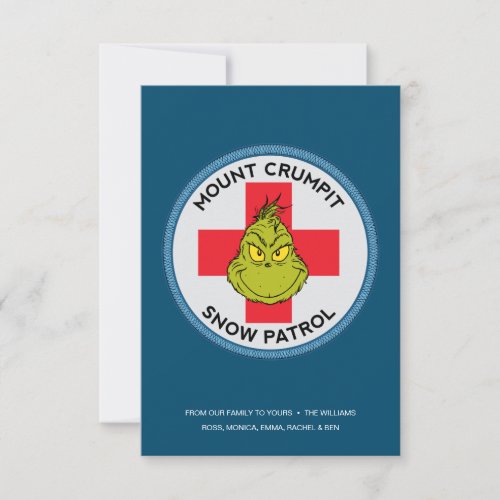 Grinch  Mt Crumpit Snow Patrol Card