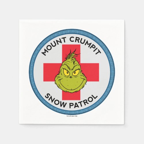 Grinch  Mt Crumpit Snow Patrol Napkins
