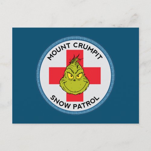 Grinch  Mt Crumpit Snow Patrol Postcard