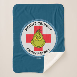 Grinch Mt. Crumpit Snow Patrol Sherpa Blanket