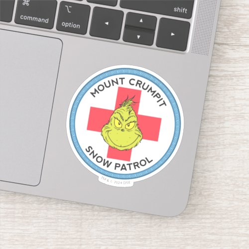 Grinch  Mt Crumpit Snow Patrol Sticker